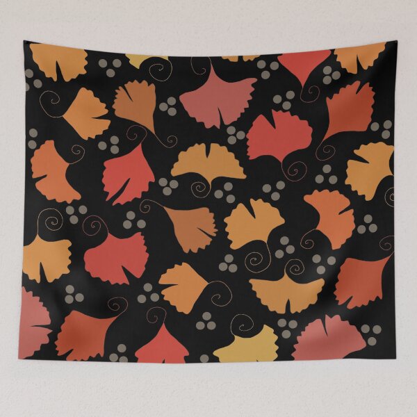 Item preview, Autumn Ginkgo on Black designed and sold by MoodyCarp.