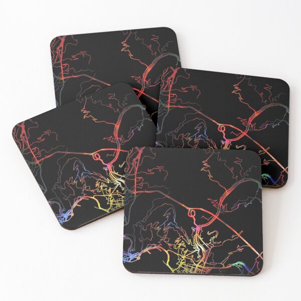 Item preview, Genoa City Street Map Dark Mode designed and sold by map-lover.