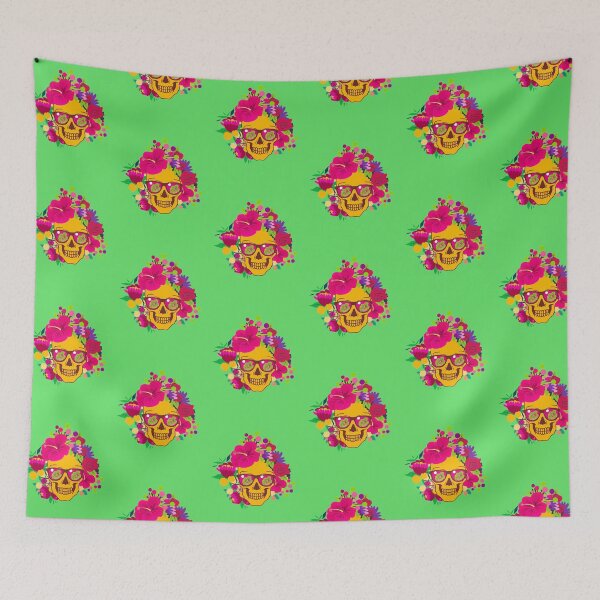Item preview, Floral Boho Skull Head designed and sold by chocolatefund.