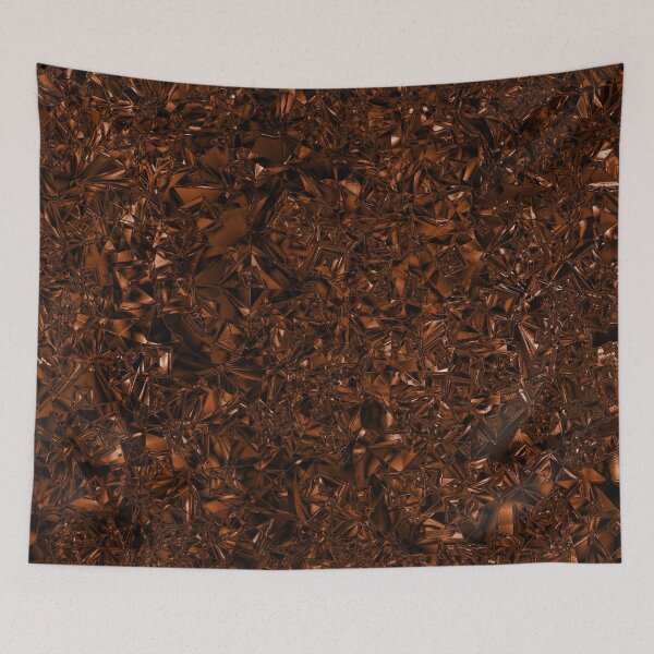 Item preview, Crumpled Foil Abstract in Chocolate Brown designed and sold by Darcy777.