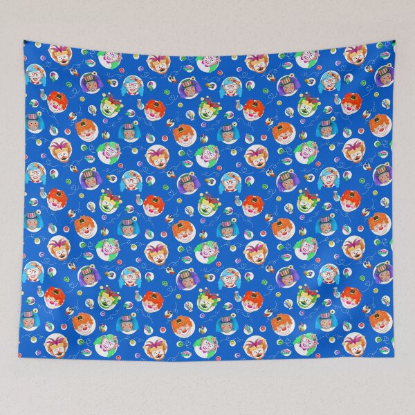 Item preview, Watercolour Clowns Pattern designed and sold by SquinkCreative.