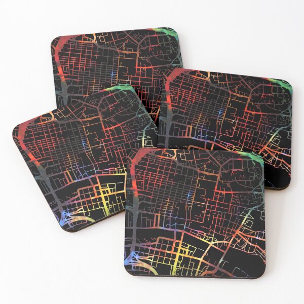 Item preview, Glasgow City Street Map Dark Mode designed and sold by map-lover.