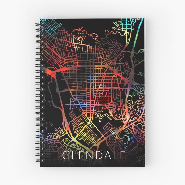 Item preview, Glendale City Street Map Dark Mode designed and sold by map-lover.