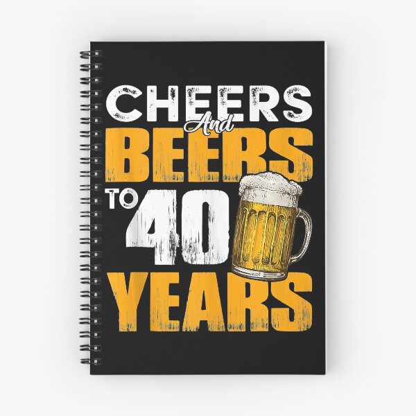 Item preview, Cheers And Beers To 40 Years Old Birthday Funny Drinking designed and sold by ClarkeLilly.