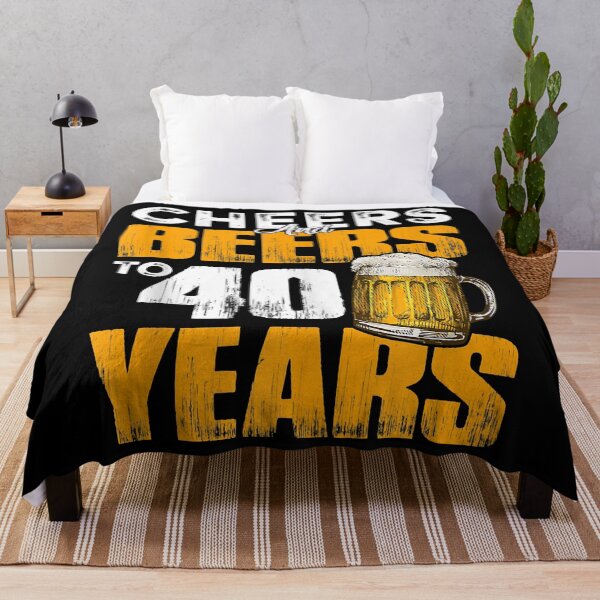 Item preview, Cheers And Beers To 40 Years Old Birthday Funny Drinking designed and sold by ClarkeLilly.