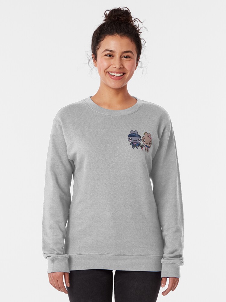 Alternate view of Meeko and Bambi Rabbits Pullover Sweatshirt