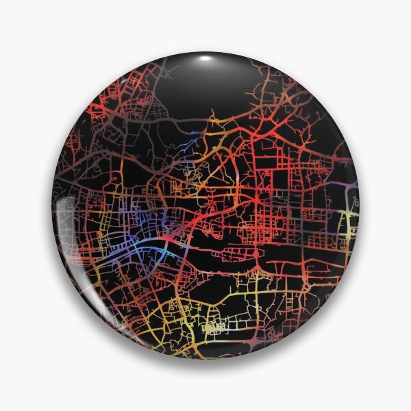 Item preview, Guangzhou City Street Map Dark Mode designed and sold by map-lover.