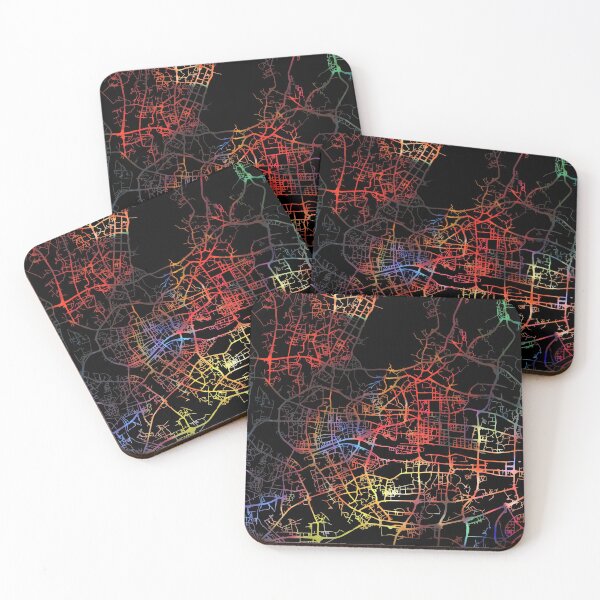 Item preview, Guangzhou City Street Map Dark Mode designed and sold by map-lover.