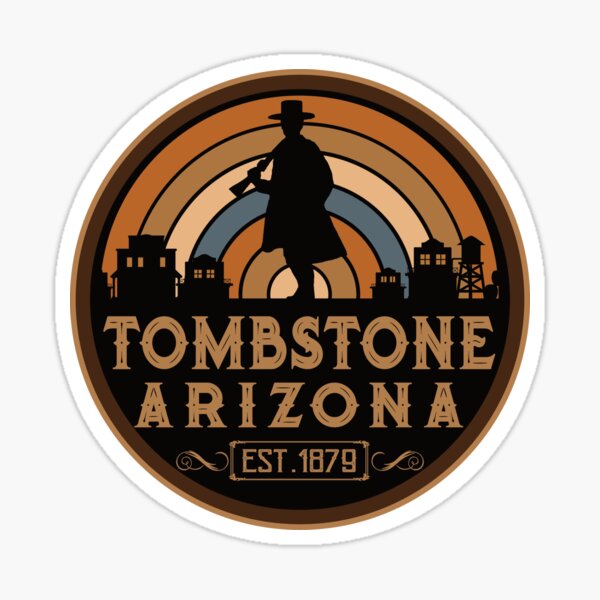 Tombstone, Arizona Retro Wild West Sticker