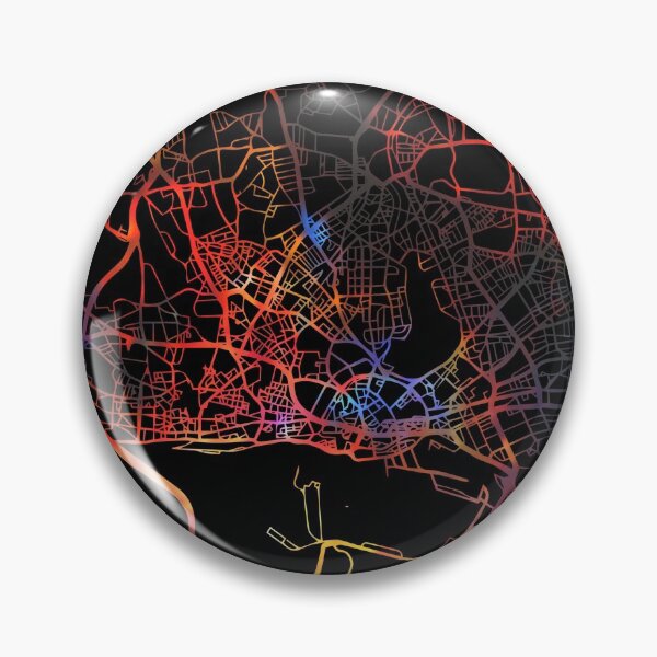 Item preview, Hamburg City Street Map Dark Mode designed and sold by map-lover.