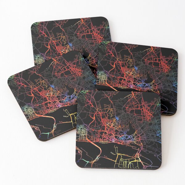 Item preview, Hamburg City Street Map Dark Mode designed and sold by map-lover.