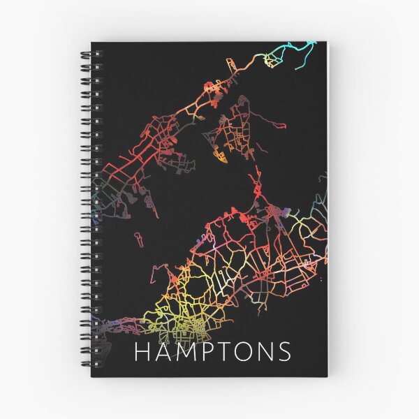 Item preview, Hamptons City Street Map Dark Mode designed and sold by map-lover.