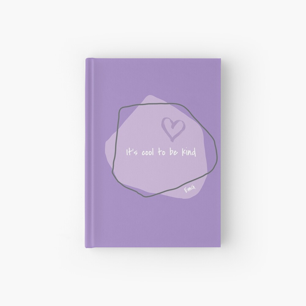 It's Cool to be Kind-T-shirt-Kindness Matters-Graphic Tees Hardcover Journal