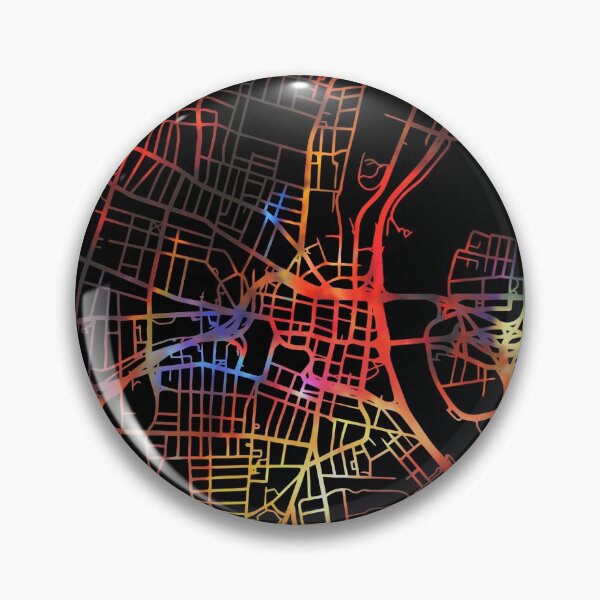 Artikelvorschau, Hartford City Street Map Dunkler Modus entworfen und verkauft von map-lover.