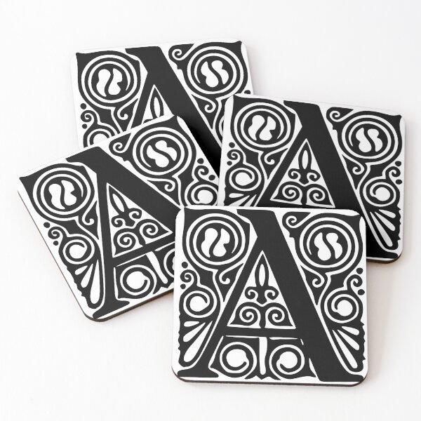 Item preview, Art Nouveau Letter A Monogram designed and sold by AlteredAtelier.