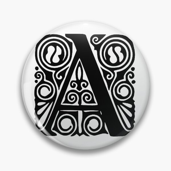 Item preview, Art Nouveau Letter A Monogram designed and sold by AlteredAtelier.