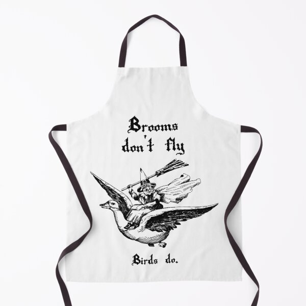 Item preview, Brooms don't fly - Medieval Style Meme - Halloween joke designed and sold by gabrielbdo.