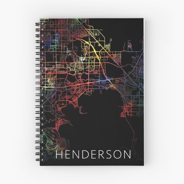 Item preview, Henderson City Street Map Dark Mode designed and sold by map-lover.