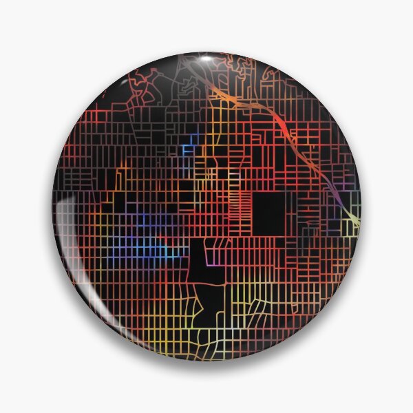 Item preview, Hollywood City Street Map Dark Mode designed and sold by map-lover.