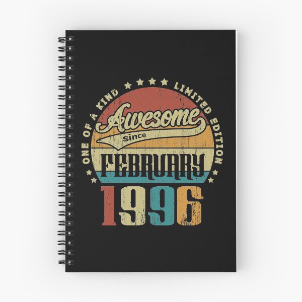 Item preview, Vintage February 1996 One Of A Kind Awesome Since February 1996 25th Birthday Gift 25 Years Old designed and sold by Takatv.