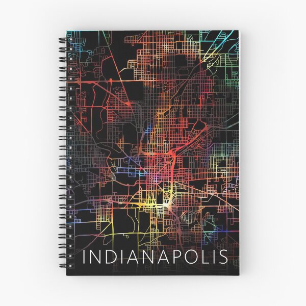 Item preview, Indianapolis City Street Map Dark Mode designed and sold by map-lover.