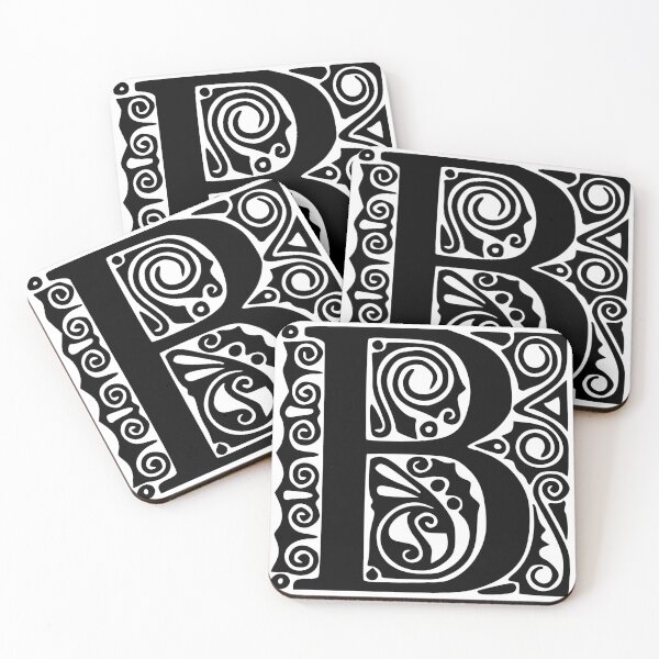 Item preview, Art Nouveau Letter B Monogram designed and sold by AlteredAtelier.