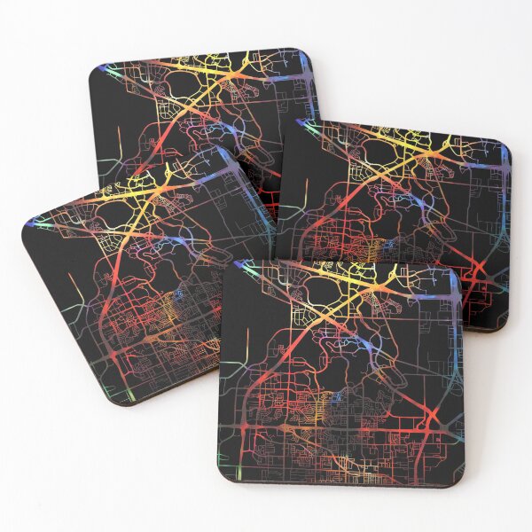 Item preview, Irving City Street Map Dark Mode designed and sold by map-lover.