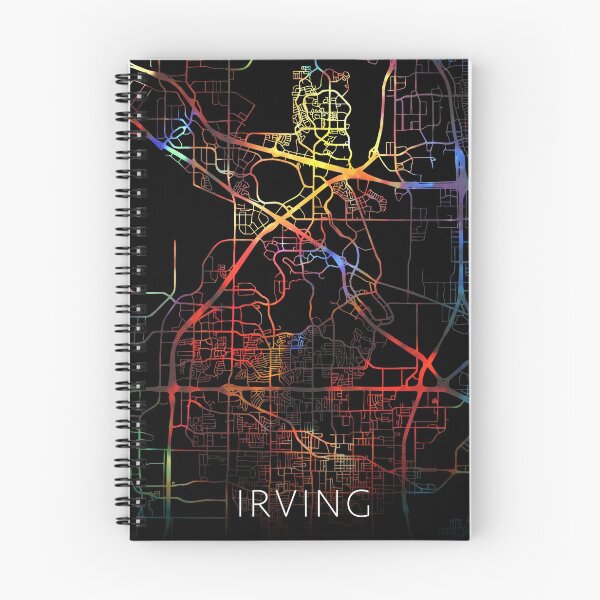 Item preview, Irving City Street Map Dark Mode designed and sold by map-lover.