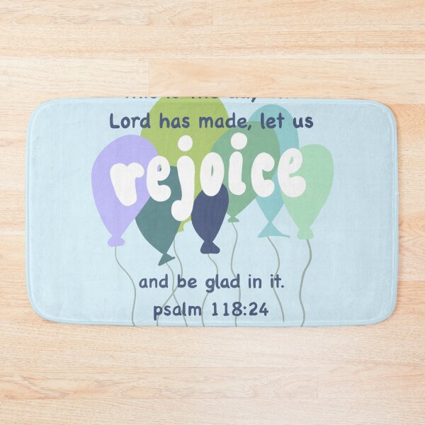 Item preview, Psalm 118:4 Rejoice Balloons designed and sold by faithprints.