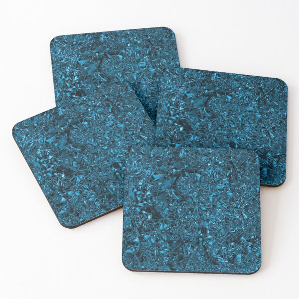 Item preview, Crumpled Foil Abstract in Deep Sky Blue designed and sold by Darcy777.