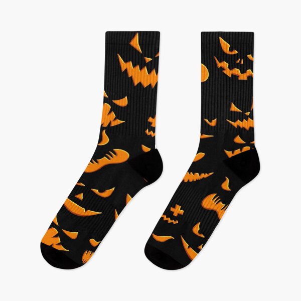 Item preview, Halloween pumpkin faces pattern designed and sold by MLD112.