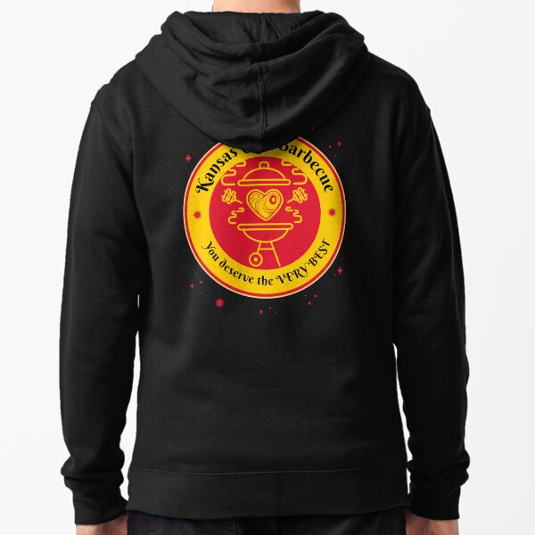 Barbeque BBQ Kansas City Griller funny design Zipped Hoodie