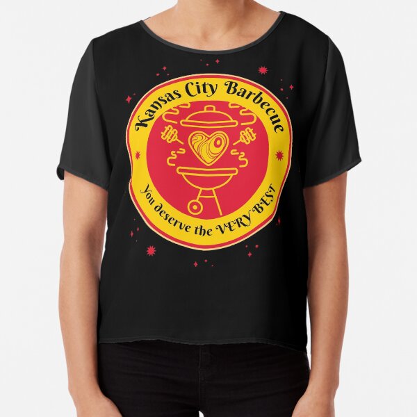 Barbeque BBQ Kansas City Griller funny design Chiffon Top