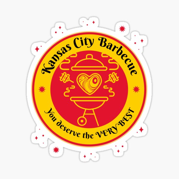 Barbeque BBQ Kansas City Griller funny design Sticker