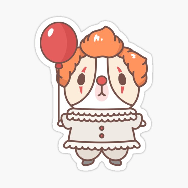 Guinea pig in clown costume Sticker