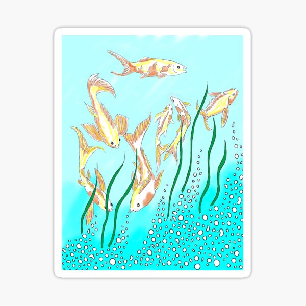 Goldfischblasenwelt Sticker