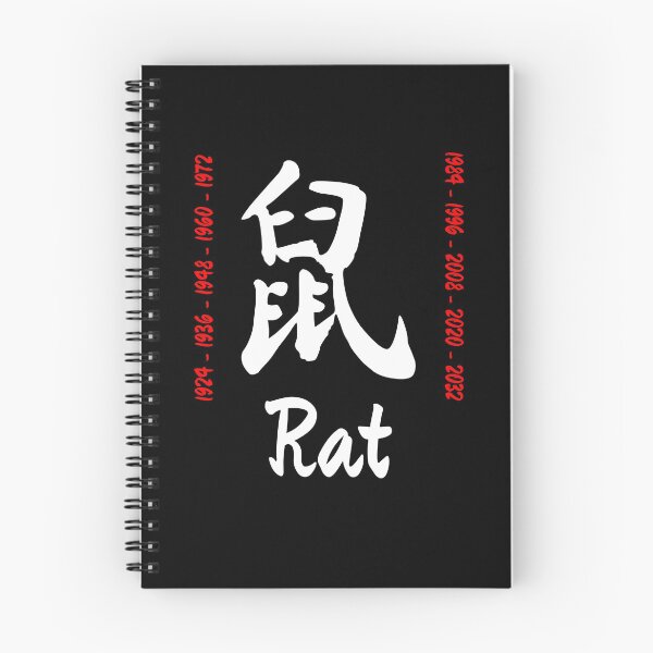 Item preview, Year of the rat Chinese Character designed and sold by NerdySherds.