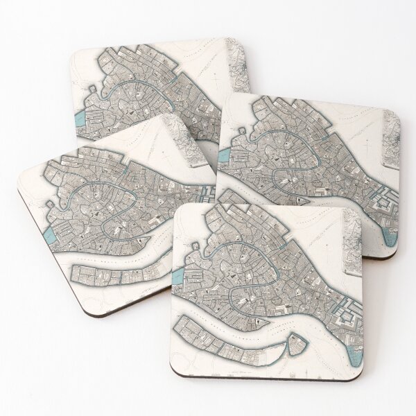 Item preview, 1838 Vintage Map of Venice, Italy designed and sold by Gin  Neko.