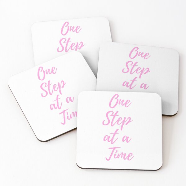 Item preview, pink One Step at a time designed and sold by FourNuns.