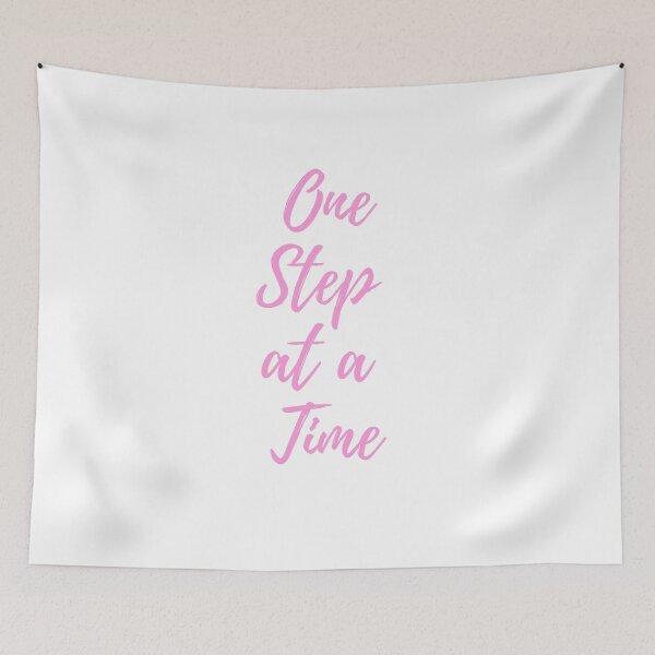 Item preview, pink One Step at a time designed and sold by FourNuns.