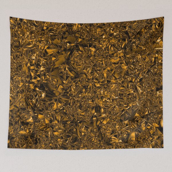 Item preview, Crumpled Foil Abstract in Rich Gold designed and sold by Darcy777.