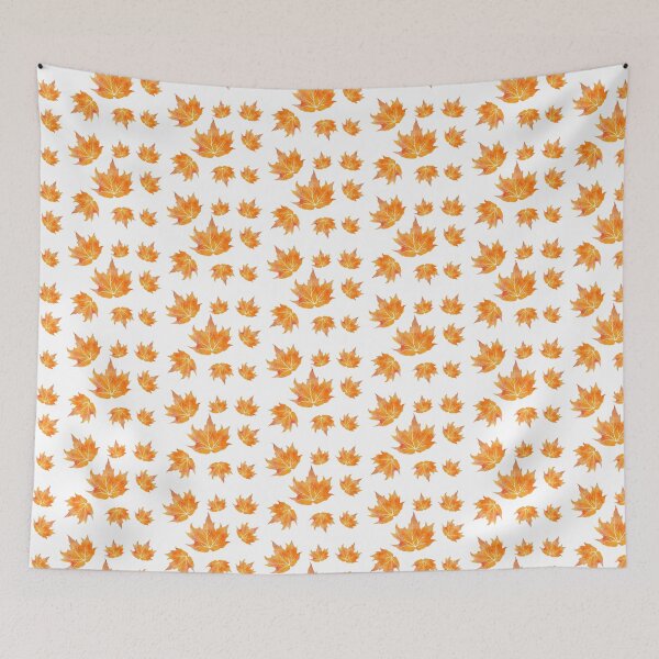 Item preview, Beautiful Orange Watercolor Autumn Leaves Falling designed and sold by Star58.