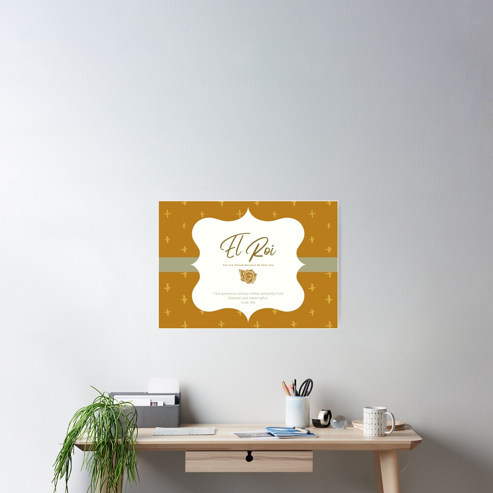 Vista previa del artículo con la obra «Póster», diseñado y vendido por MegDeRoyale.
