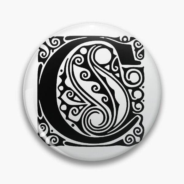 Item preview, Art Nouveau Letter C Monogram designed and sold by AlteredAtelier.