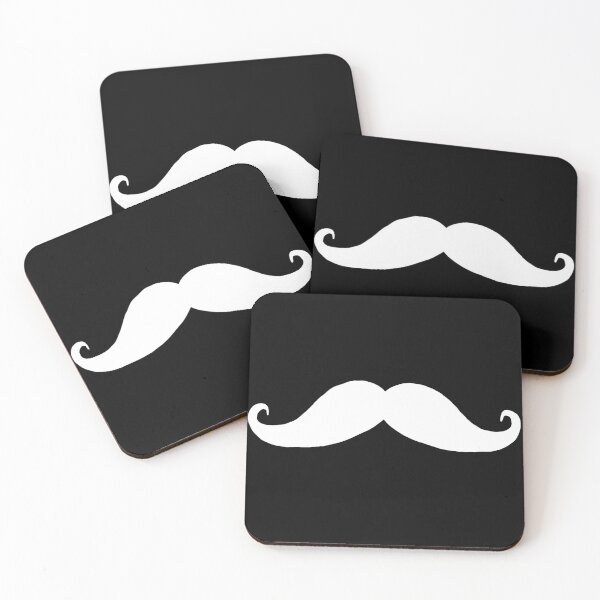 Item preview, Mustache White designed and sold by kati-cat.