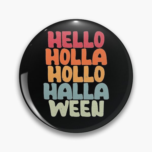 Item preview, Hello Holla Hollo Halla Ween Cute Halloween Vintage Style designed and sold by GravitiTees.