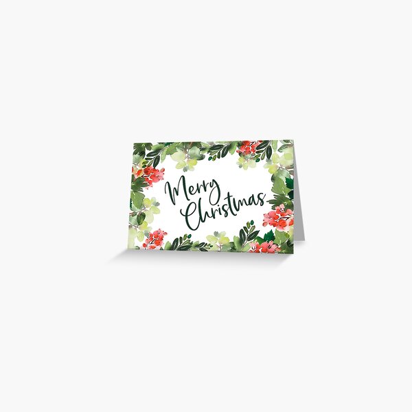 Item preview, Merry Christmas Postcard 2022 designed and sold by Sidetracks.