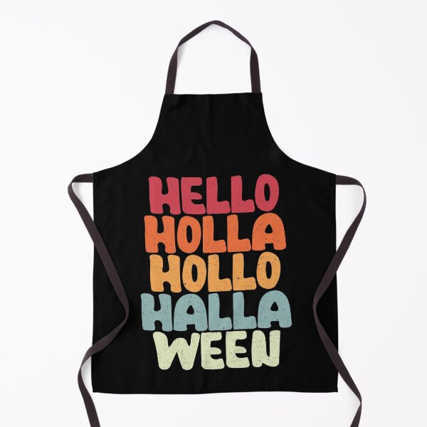 Item preview, Hello Holla Hollo Halla Ween Cute Halloween Vintage Style designed and sold by GravitiTees.