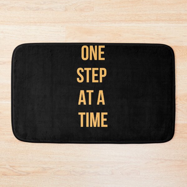 Item preview, orange One Step at a time/ wording designed and sold by FourNuns.