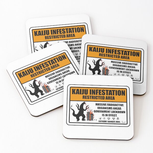 Item preview, Kaiju Warning sign designed and sold by Lee Hagseth.